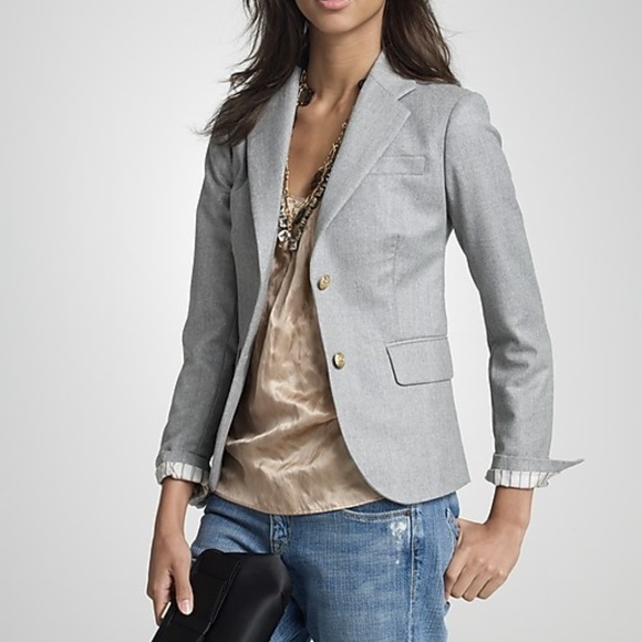 J. Crew Jackets & Blazers - [J CREW} Wool flannel schoolboy blazer